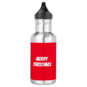 Betoverende kerst dorp scène waterfles  (Rechts)