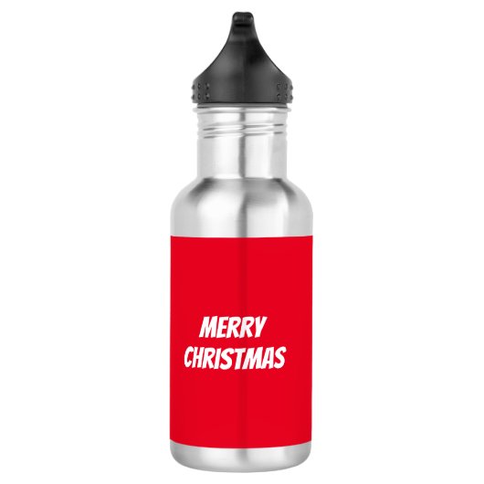 Betoverende kerst dorp scène waterfles  (Rechts)