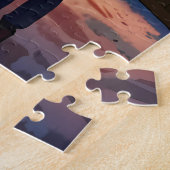 Betoverende kerstmarkt stad Winter Wonderland Legpuzzel (Zijkant)