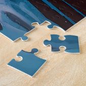 Betoverende kerstmarkt stad Winter Wonderland Legpuzzel (Zijkant)