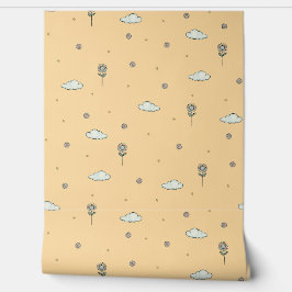 Betoverende kinderkamer Peach Behang