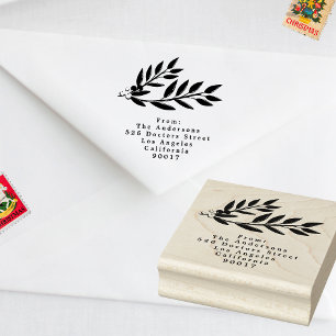 Betoverende klassieke elegantie kerstvakantie rubberstempel