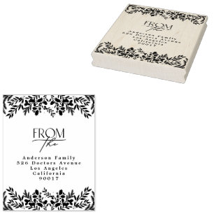 Betoverende klassieke elegantie kerstvakantie rubberstempel