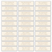 Betoverende klassieke elegantie kerstvakantie sticker (Voorkant)