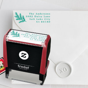 Betoverende klassieke elegantie kerstvakantie zelfinktende stempel
