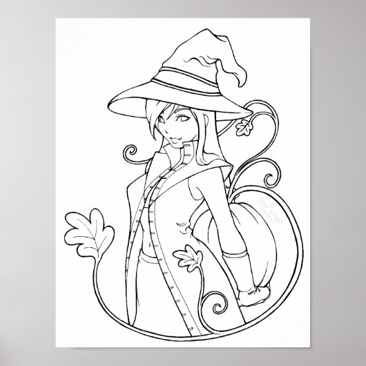 Betoverende Kleur-Zelf Poster (Voorkant)