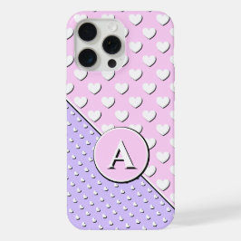 Betoverende kleuren Roos, lavendel, aangepast mono iPhone 15 Pro Max Case