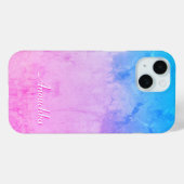 Betoverende kleuren roze en blauw, uw aangepaste n Case-Mate iPhone case (Achterkant (horizontaal))