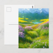 Betoverende kleuren van een weide in de vallei briefkaart (Voorkant / Achterkant)