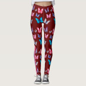 Betoverende kleurrijke vlinders personaliseren naa leggings (Voorkant)