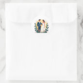 Betoverende koppels bruiloft Sticker (Tas)