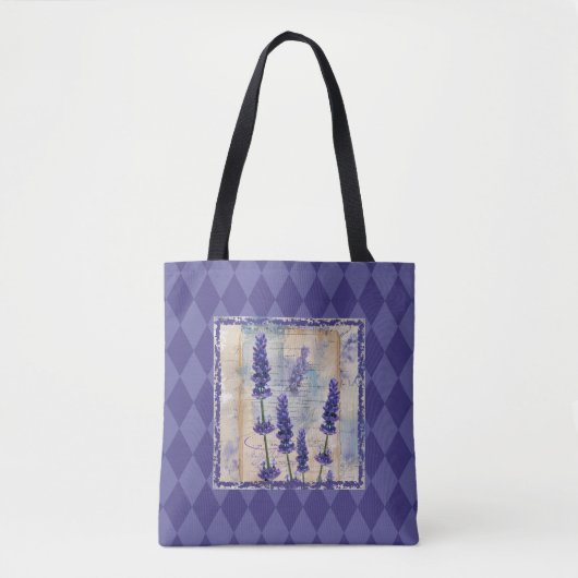 Betoverende Lavendel Botanical Tote Bag (Voorkant)