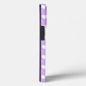 Betoverende lavendel en witte harten iPhone hoes (Achterkant / Rechts)