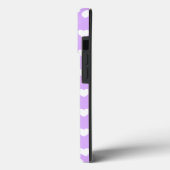 Betoverende lavendel en witte harten iPhone hoes (Achterkant / Links)