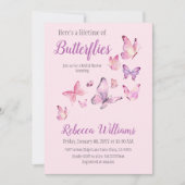 Betoverende levensduur van vlinder Paarse Vrijgeze Kaart (Voorkant)