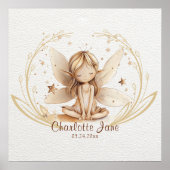 Betoverende Little Girl Fairy Wall Art Poster (Voorkant)