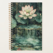 Betoverende Lotusfontein Planner (Voorkant)