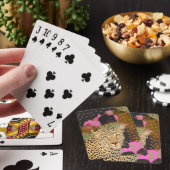 betoverende luipaard pokerkaarten (Insitu)