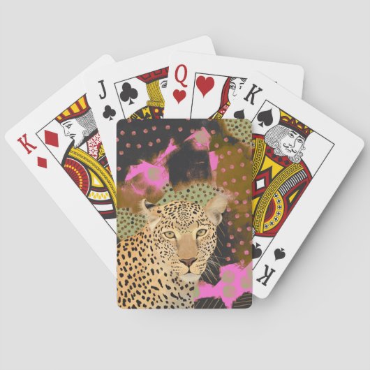 betoverende luipaard pokerkaarten (Achterkant)