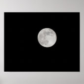 Betoverende maan fotografie Briefkaart Poster (Voorkant)