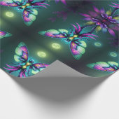 Betoverende maanverlichte fee cadeaupapier (Hoek)