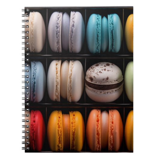 Betoverende Macarons in heerlijke felle Kleuren Notitieboek (Voorkant)