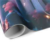 Betoverende magische kasteel thema verjaardag cadeaupapier (Rol Hoek)