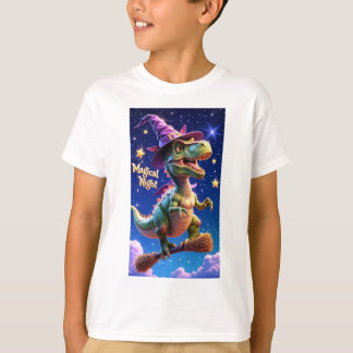 Betoverende 'Magische Nacht' Draken Sticker T-shirt