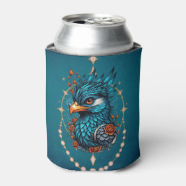Betoverende majestueuze blauwe vogel. blikjeskoeler