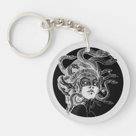 Betoverende Medusa Kunst Sleutelhanger (Voorkant)