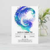 Betoverende middeleeuwse draak verjaardag kaart (Staand voorkant)