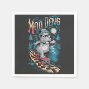 Betoverende Moo Deng Hippo Servet