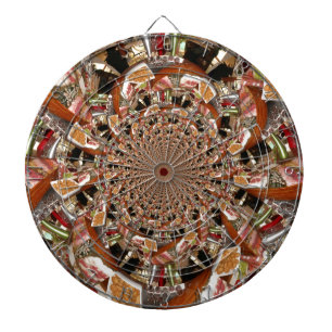 Betoverende Mozaïek van Sushi Bruine Kleuren Dartbord
