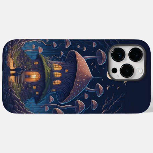 Betoverende Mushroom House sprookje Case-Mate iPhone Case (Achterkant (horizontaal))