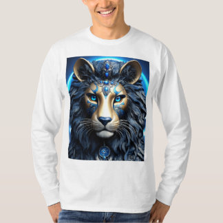 Betoverende Mystieke Kosmische Kat Illustratie T-shirt
