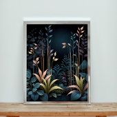 Betoverende nachttuin poster