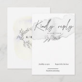 Betoverende Natuur Verticale RSVP Kaart (Voorkant / Achterkant)
