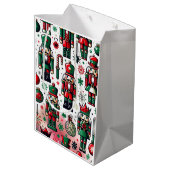 Betoverende Notenkrakers Vakantiethema Motief Medium Cadeauzakje (Achterkant Gekanteld)