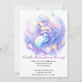 Betoverende Ocean Fantasy Zeemeermin Baby shower Kaart