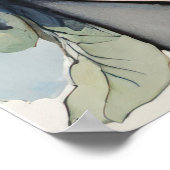 Betoverende ogen te midden van vlinders & bloemen poster (Hoek)