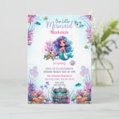 Betoverende onder het Zee Zeemeermin verjaardagsfe Kaart (Staand voorkant)