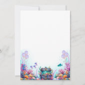 Betoverende onder het Zee Zeemeermin verjaardagsfe Kaart (Achterkant)