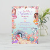 Betoverende onder het Zee Zeemeermin verjaardagsfe Kaart (Staand voorkant)