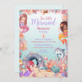 Betoverende onder het Zee Zeemeermin verjaardagsfe Kaart (Voorkant / Achterkant)