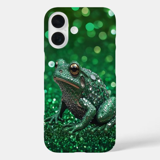 Betoverende opkomst: de groene sprankelkikker Case-Mate iPhone case (Achterkant)