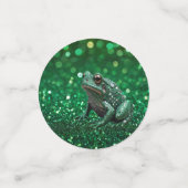 Betoverende opkomst: de groene sprankelkikker confetti (Kleine voorkant)