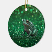 Betoverende opkomst: de groene sprankelkikker keramisch ornament (Links)