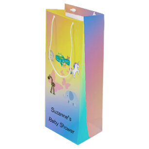 Betoverende Optocht van Wezens Baby Shower Geel Ro Wijn Cadeautas