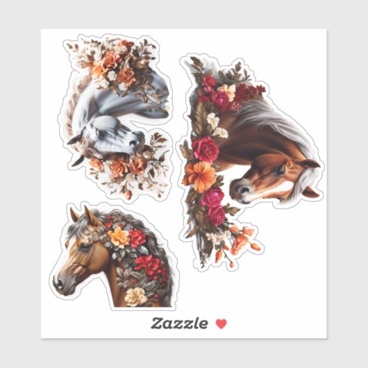 Betoverende Paarden Vinyl Stickers Aanpassen (Vel)