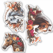 Betoverende Paarden Vinyl Stickers Aanpassen (Voorkant)